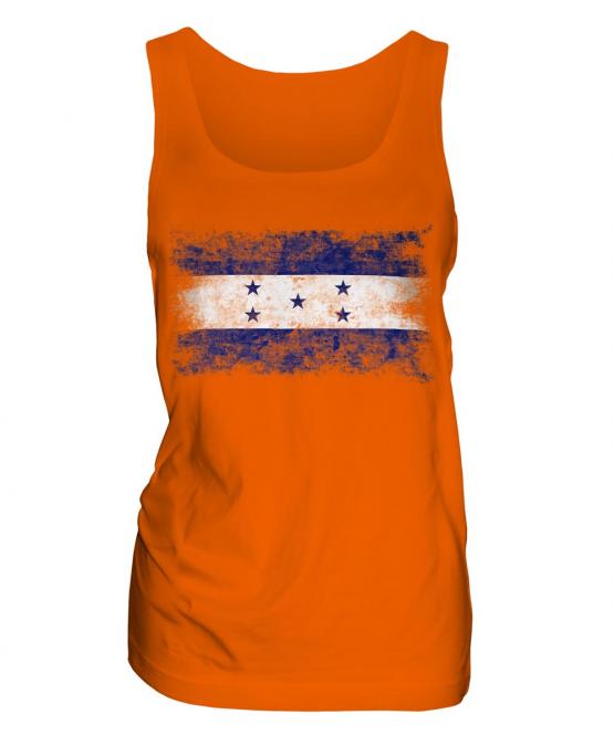 Honduras Distressed Flag Ladies Vest