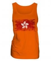 Hong Kong Distressed Flag Ladies Vest
