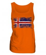 Iceland Distressed Flag Ladies Vest