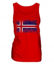 Iceland Distressed Flag Ladies Vest