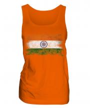 India Distressed Flag Ladies Vest