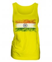 India Distressed Flag Ladies Vest