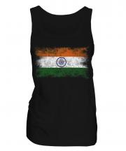 India Distressed Flag Ladies Vest