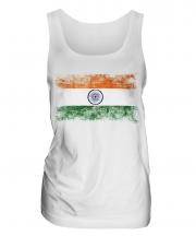 India Distressed Flag Ladies Vest