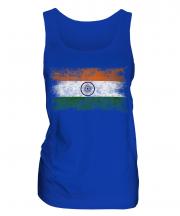 India Distressed Flag Ladies Vest