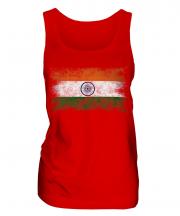 India Distressed Flag Ladies Vest