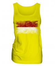 Indonesia Distressed Flag Ladies Vest