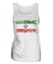 Iran Distressed Flag Ladies Vest