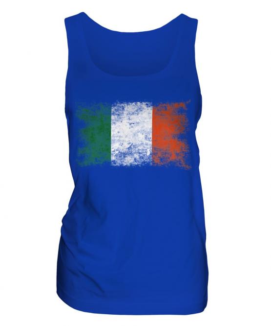 Ireland Distressed Flag Ladies Vest