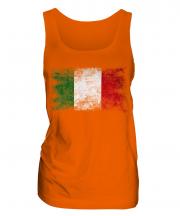 Italy Distressed Flag Ladies Vest