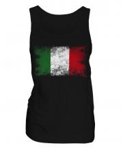 Italy Distressed Flag Ladies Vest