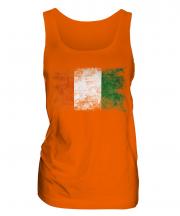 Ivory Coast Distressed Flag Ladies Vest