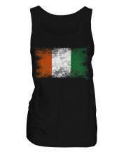 Ivory Coast Distressed Flag Ladies Vest