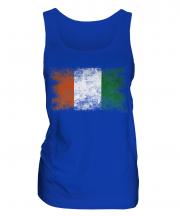 Ivory Coast Distressed Flag Ladies Vest