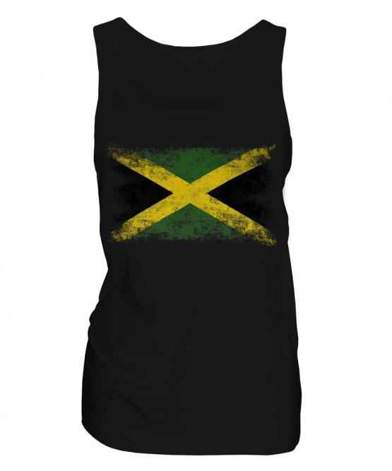 Jamaica Distressed Flag Ladies Vest