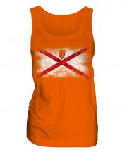 Jersey Distressed Flag Ladies Vest