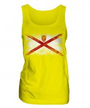 Jersey Distressed Flag Ladies Vest