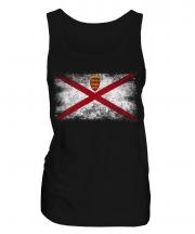 Jersey Distressed Flag Ladies Vest