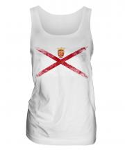 Jersey Distressed Flag Ladies Vest