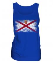 Jersey Distressed Flag Ladies Vest