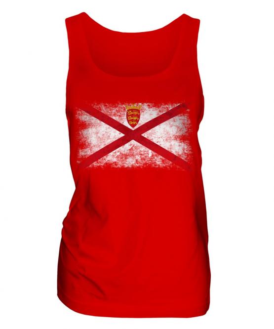 Jersey Distressed Flag Ladies Vest