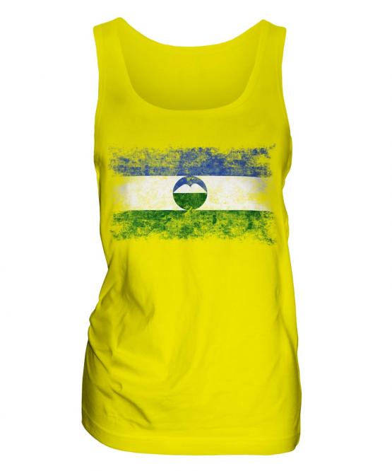 Kabardino-Balkaria Distressed Flag Ladies Vest