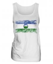 Kabardino-Balkaria Distressed Flag Ladies Vest