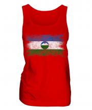 Kabardino-Balkaria Distressed Flag Ladies Vest