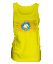 Kalmykia Distressed Flag Ladies Vest