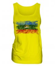 Karachay-Cherkessia Distressed Flag Ladies Vest