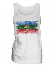Karachay-Cherkessia Distressed Flag Ladies Vest