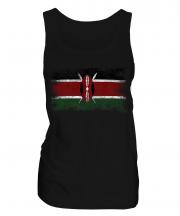 Kenya Distressed Flag Ladies Vest