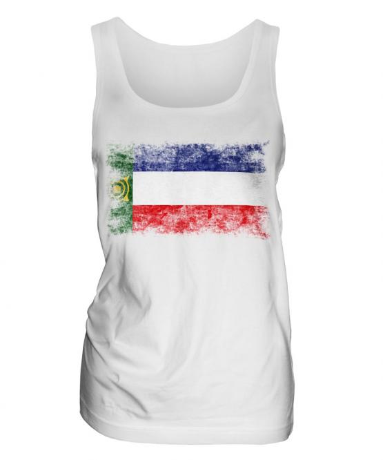 Khakassia Distressed Flag Ladies Vest