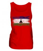 Lesotho Distressed Flag Ladies Vest