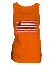 Liberia Distressed Flag Ladies Vest