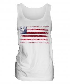 Liberia Distressed Flag Ladies Vest