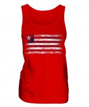 Liberia Distressed Flag Ladies Vest