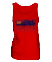Liechtenstein Distressed Flag Ladies Vest