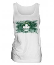 Macau Distressed Flag Ladies Vest