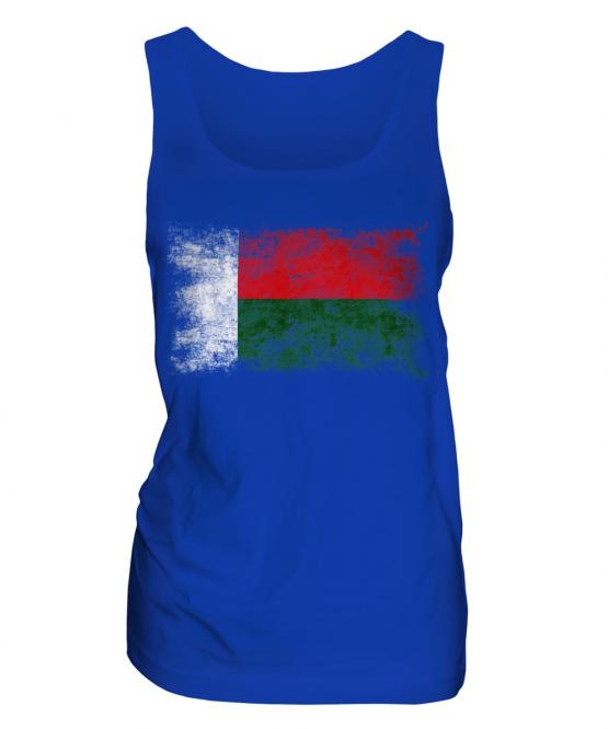 Madagascar Distressed Flag Ladies Vest