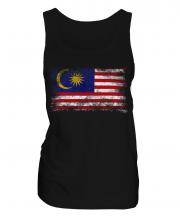 Malaysia Distressed Flag Ladies Vest
