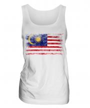 Malaysia Distressed Flag Ladies Vest