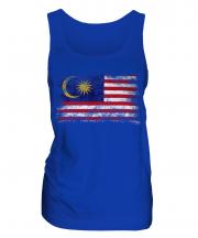 Malaysia Distressed Flag Ladies Vest