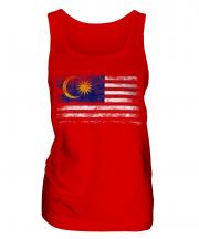 Malaysia Distressed Flag Ladies Vest