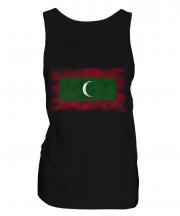 Maldives Distressed Flag Ladies Vest