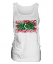 Maldives Distressed Flag Ladies Vest