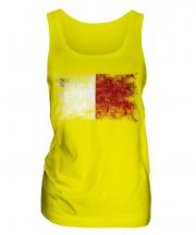 Malta Distressed Flag Ladies Vest