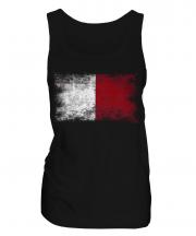 Malta Distressed Flag Ladies Vest