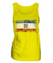 Mari El Distressed Flag Ladies Vest