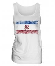 Mari El Distressed Flag Ladies Vest